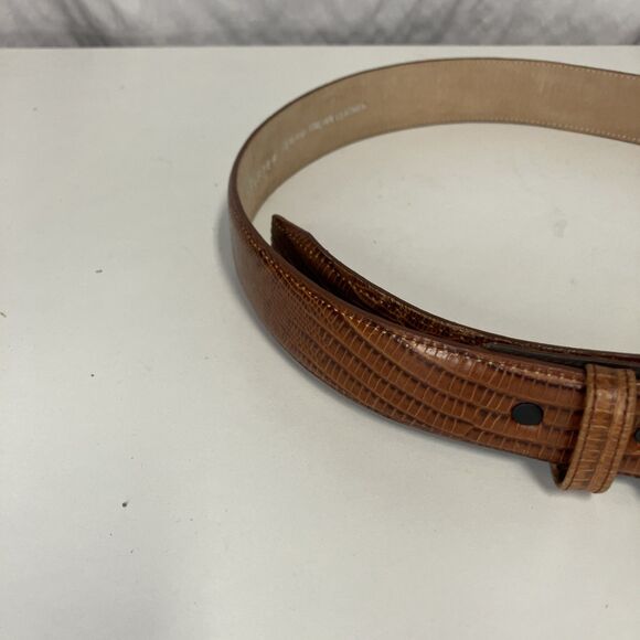 New Belt Master Genuine Leather Men’s Belt added Brass Dolphin Closing Piece 31 - Picture 3 of 16